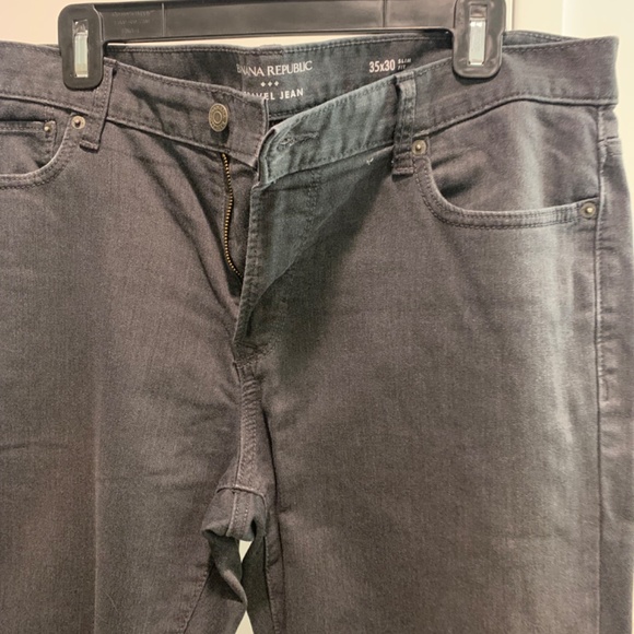 Banana Republic Men’s Gray Jeans, 35x30 slim fit - Picture 2 of 4